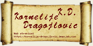 Kornelije Dragojlović vizit kartica